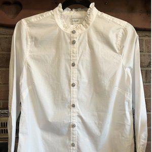 Classic White Button-Up Shirt - Sparkling Buttons - Perfect for Holiday Parties!